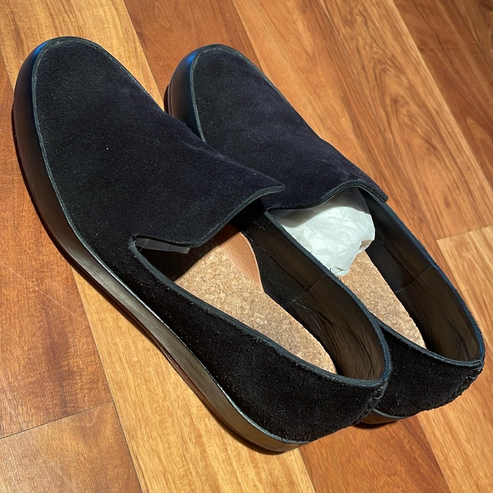 Limited edition FEIT classic slip-on black suede size 37